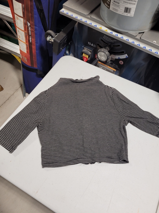 Love Republic Other - Kids Black & White Striped Mock Neck Top
